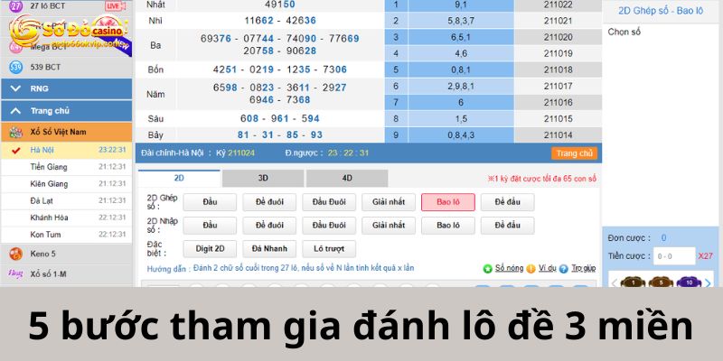 Tham Gia Chơi Xổ Số Kiến Thiết 3 Miền Online Tại SODO66